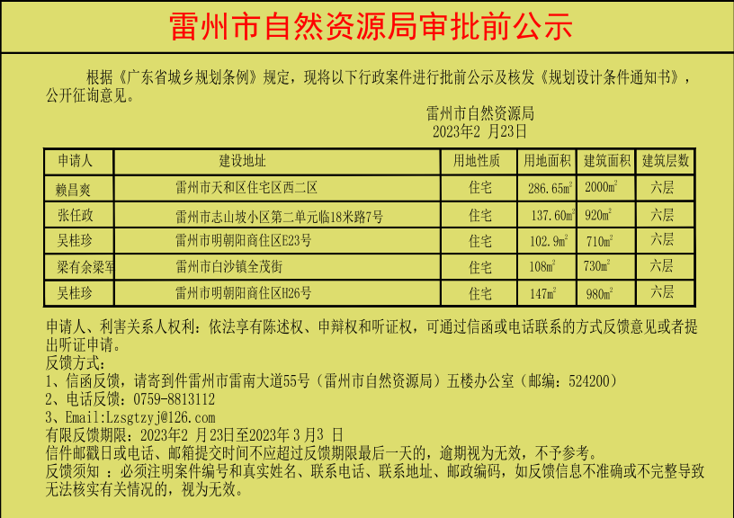 雷州市自然資源局審批前公示（張任政吳桂珍等五人）.jpg
